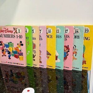 1983 Walt Disney Fun-To-Learn Library 19 Volume Set Bantam Books